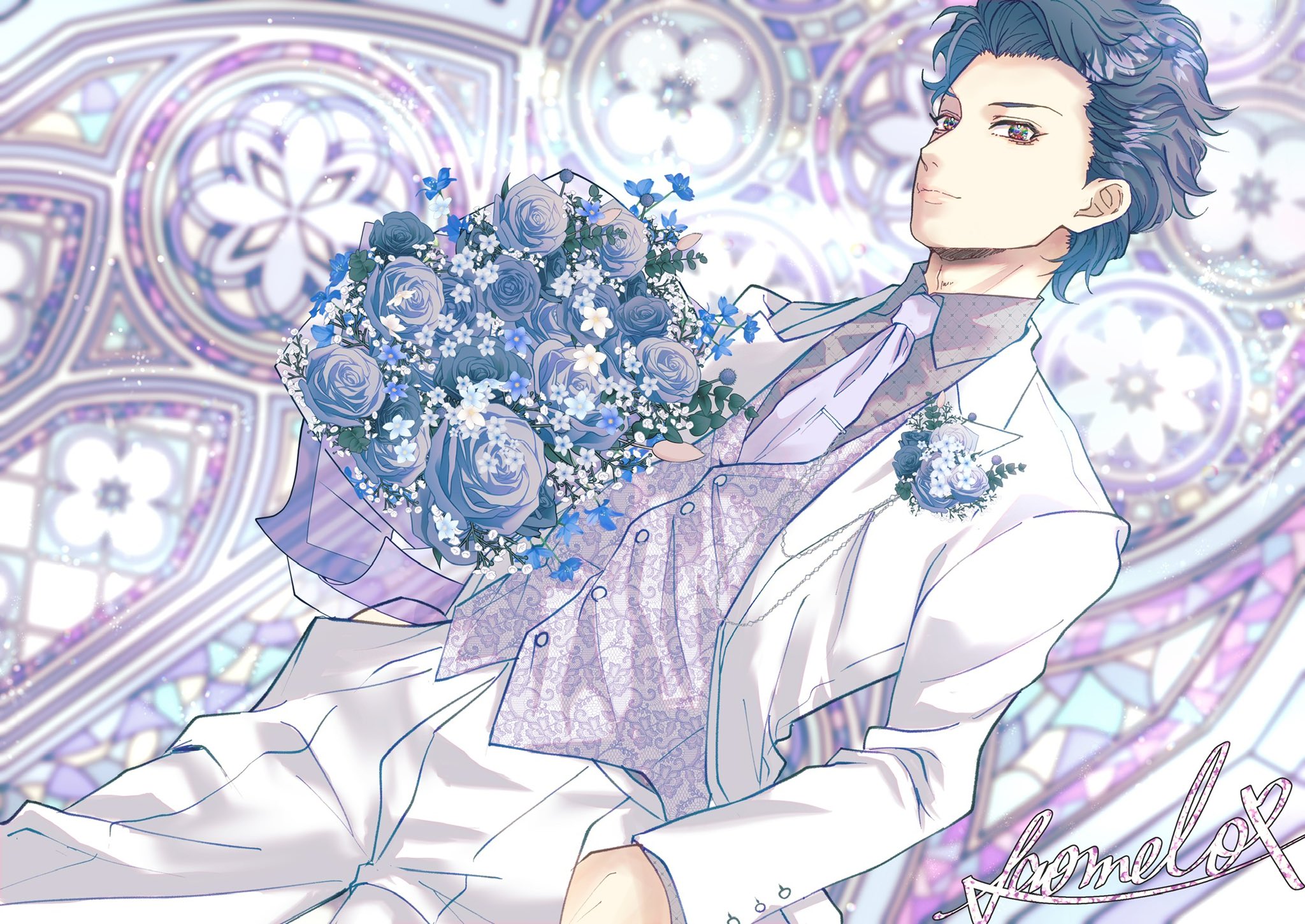 シーグラスアート『 Happy Wedding♡♡～幸せのカクテル～』（海