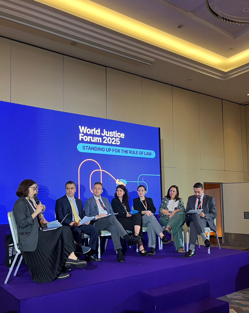 luberco's tweet image. Kicking of the World Justice Forum with progress towards an Ibero-American convention on access to justice, at a time of democratic setbacks, it is more important than ever to build consensus that put at the center people justice needs #legalempowerment #worldjusticeforum2025