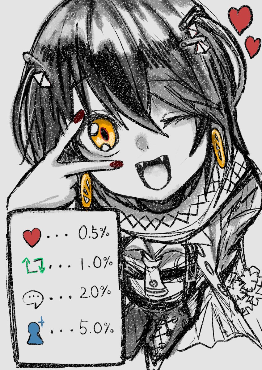 反応の数だけ不穏になるましろ爻
目のハイライトがなくなり、反応の数でどんどん不穏になっていきます！