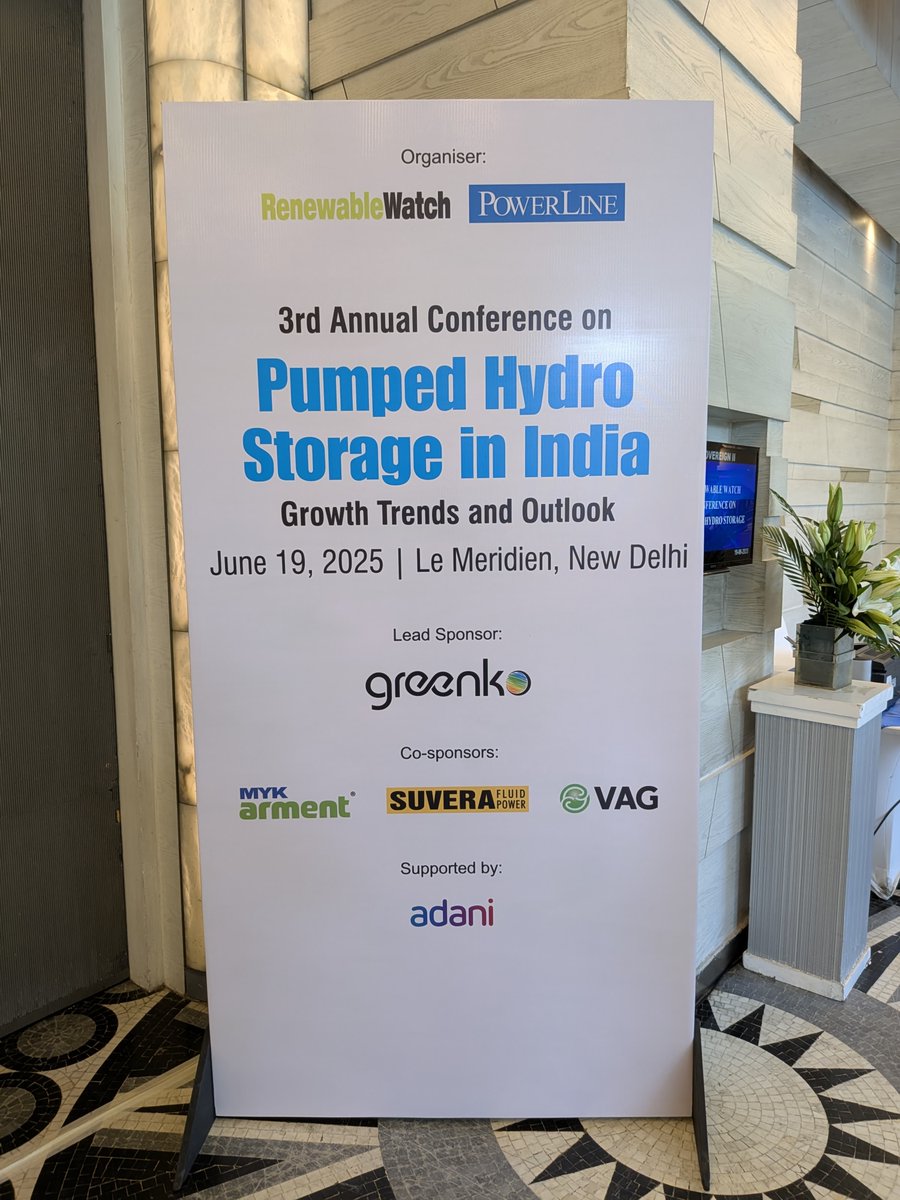 MMRopeways's tweet photo. Attended an insightful event - 3rd Annual Conference on #PumpedHydroStorage in India at Le Meridien, New Delhi.

#PSP #Hydropower #MMRopeways https://t.co/wValyhkvmH