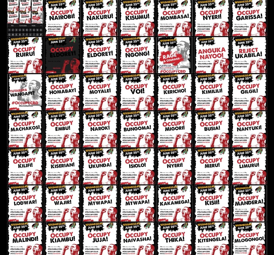 Freedom is coming tomorrow 
Freedom is coming tomorrow 
We will liberate Kenya and Africa 🌍 as whole 
Regime change