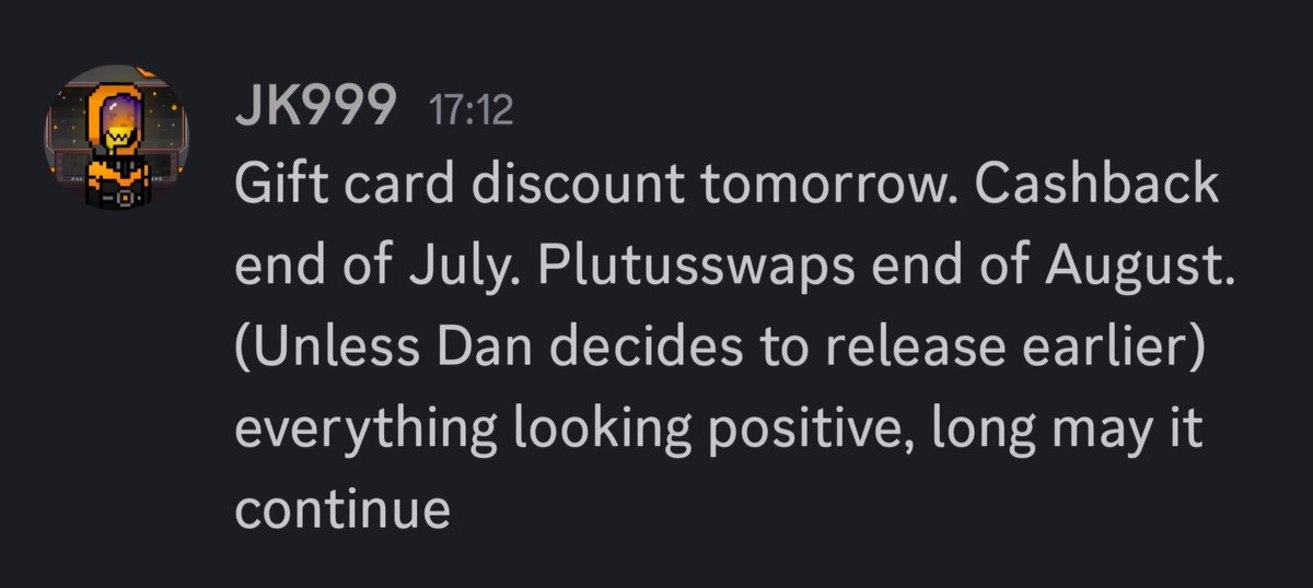 RossMotley's tweet photo. This message from @JKcrypto69 sums up my exact sentiment with @plutus right now.
They are delivering at a rapid speed. I can't wait for the full product to be complete π
There is so much to come π
$PLU
@DDhopn
#plutuscard
#rewardcard
#Plutus
#PLU https://t.co/RJdQl0Hi4F