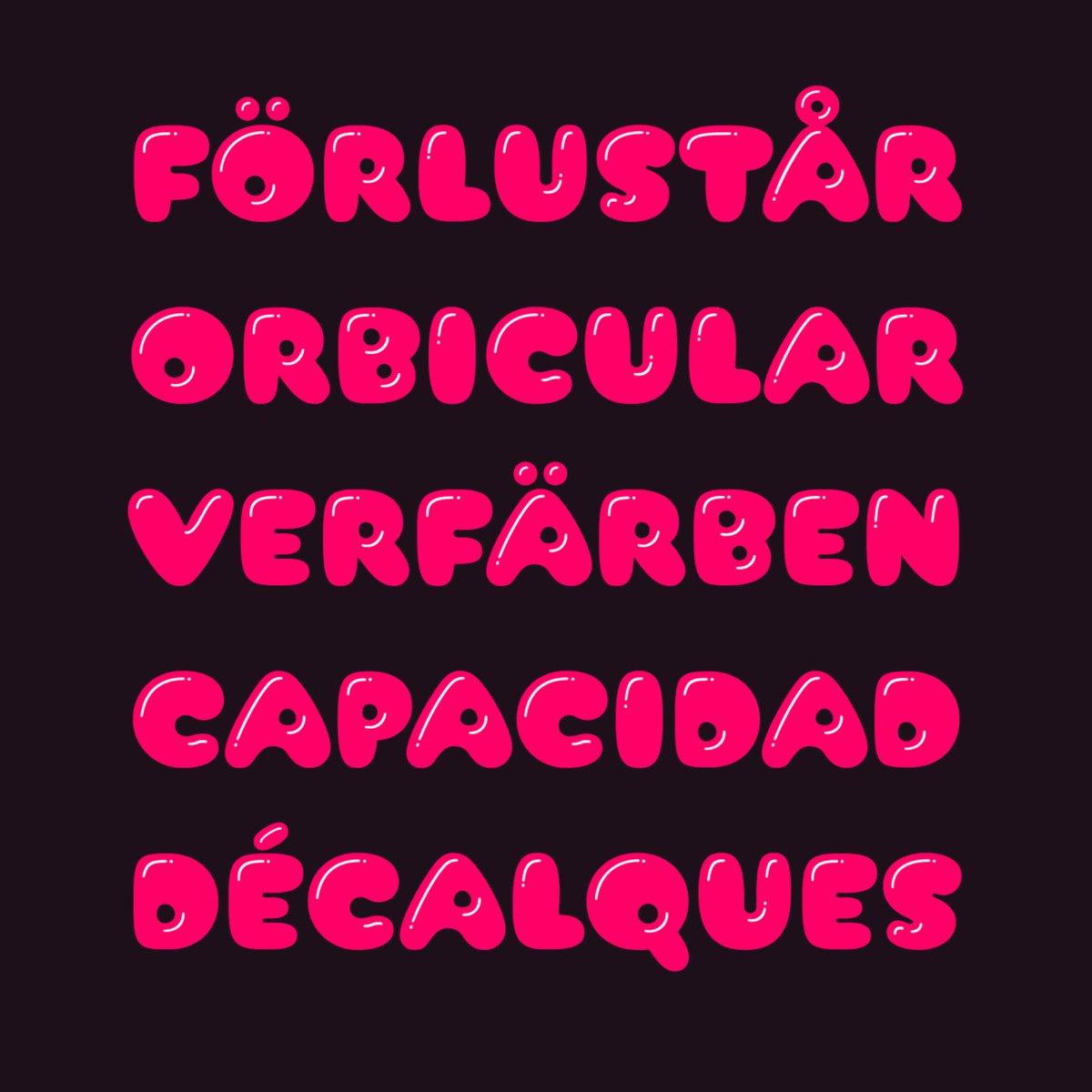 ilovetypography's tweet photo. Juicy fonts!
Arbuckle is a bubbly and buoyant display typeface. The family contains two layering fonts to allow for the control and styling of its  highlights.
Get the fonts: https://t.co/ZoBLcDDqci https://t.co/vsUtB4F3tG