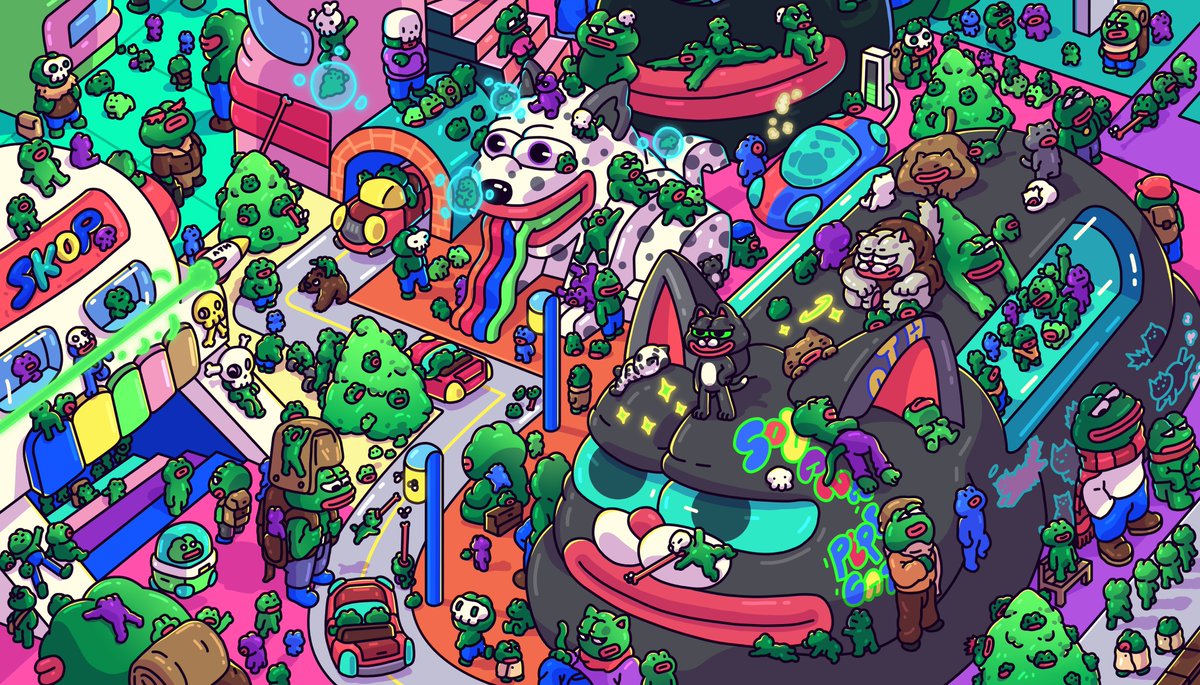 Gm everyone, This's my recent land "ZSP LAND"

"ZEUS SKOP PEPECAT" LAND is a community of people who journey in the 3 Meme coins universe, and they are still building together with friends.🙏🐸✨

#PepeverseArtContest #SKOP #ZEUS #PEPECAT