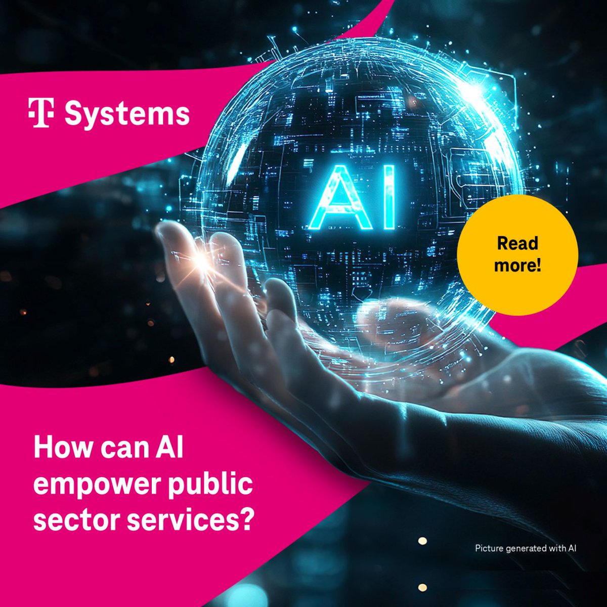 🤖 AI + @GoogleCloud = Smarter public services.
T-Systems delivers scalable, secure AI for better decisions, citizen services &amp; compliance. Powered by #GenAI &amp; Vertex AI.
👉 link-shortener.io/5G7zidOcvAuWhG…
#SmartGovernment #PublicSectorAI