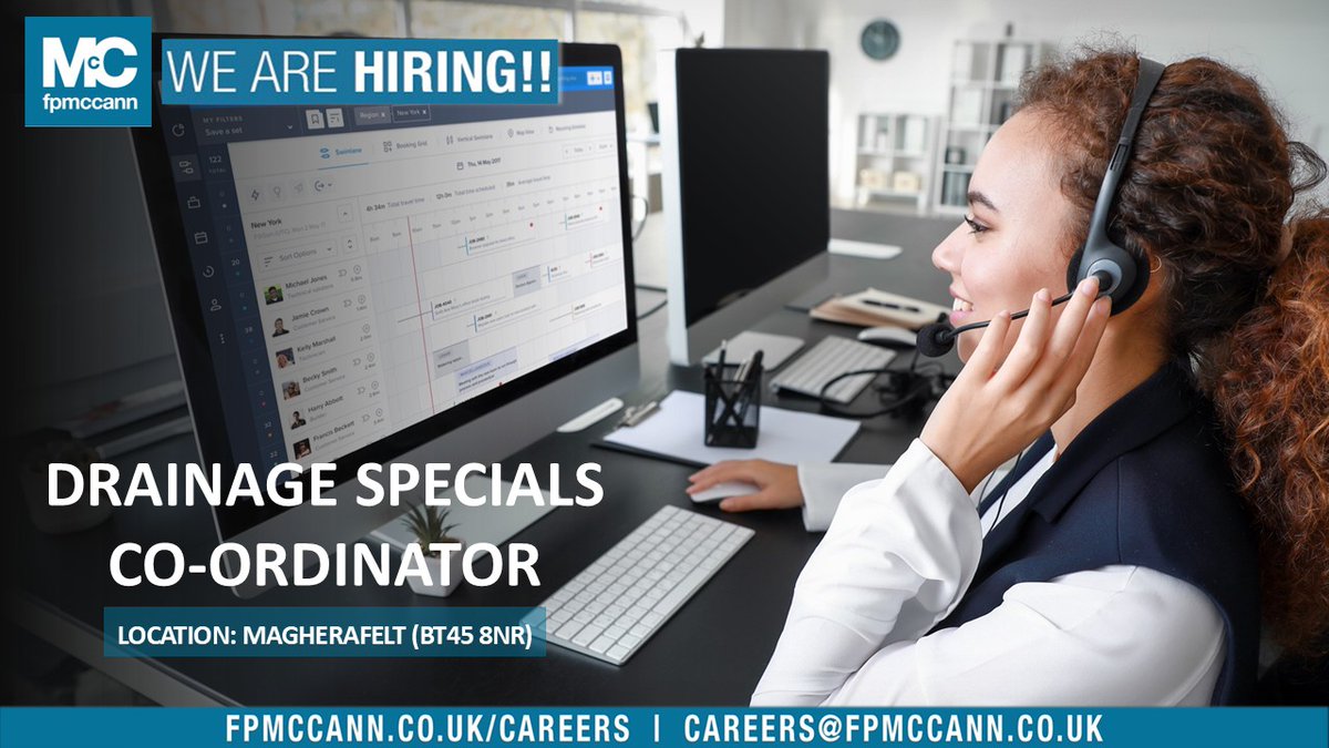🌟Drainage Specials Co-Ordinator🌟

We are seeking a Drainage Specials Co-Ordinator to join our Technical team at Knockloughrim Precast Office.

To find out more and apply, visit: apps.fpmccann.co.uk/FPMCareers

#FPMcCannCareers