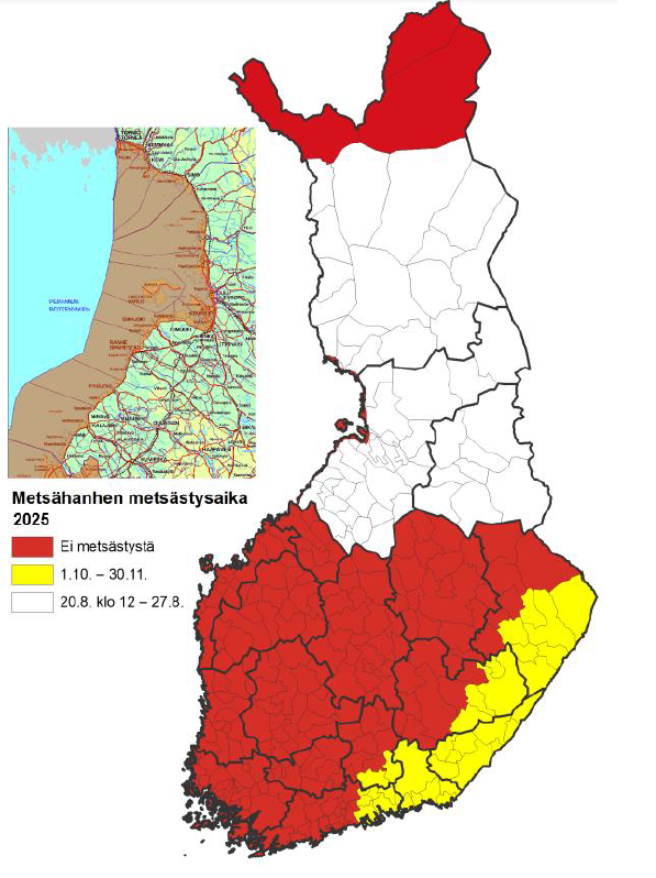 Tulevalle #metsästys'kaudelle  #metsähanhi'en metsästykseen <a href="/mmm_fi/">MMM</a> esittää samanlaisia rajoituksia kuin viime vuonna. Asetusluonnos perustuu <a href="/riistakeskus/">Suomen riistakeskus</a> esitykseen. Lausuntoja pyydetään viimeistään 1.8.2025 mennessä.  mmm.fi/lausunnolla