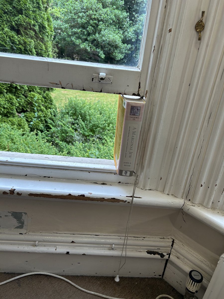 petermhead's tweet image. J P Meier bringing some fresh air into the Wycliffe Hall library!