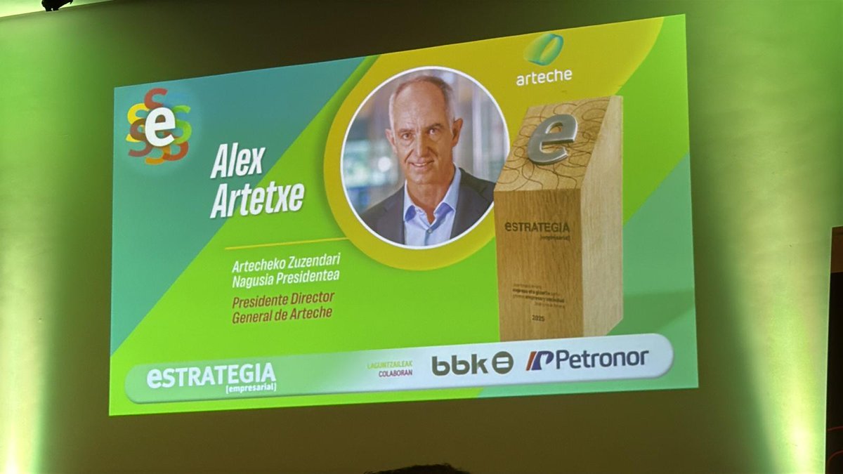 Ayer estuvimos en la entrega del VI Premio José Ignacio Arrieta de <a href="/Estrategianet/">Estrategia.net</a> 
👏Felicidades a Bodegas Izadi y especialmente a <a href="/ArtecheGroup/">ARTECHE</a> , empresa mutualista, por el reconocimiento
🎯Empresas comprometidas con la #innovación, #sostenibilidad y responsabilidad social.
#ODS