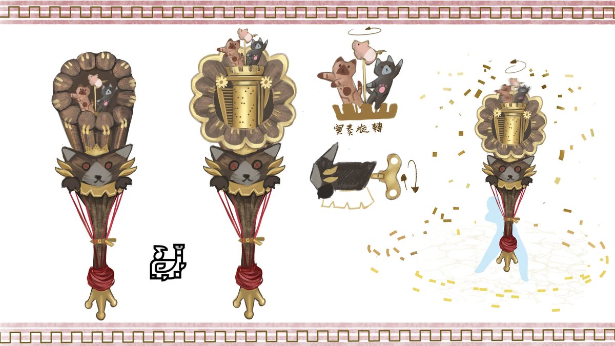 windwingishin's tweet photo. 武器類
作品名稱:來自夥伴祝福的音樂盒
介紹:來自艾路夥伴自己製作的音樂盒禮物~
筆名:Ishin
#WeaponEntry
#MHWilds https://t.co/teqhsFTnOE