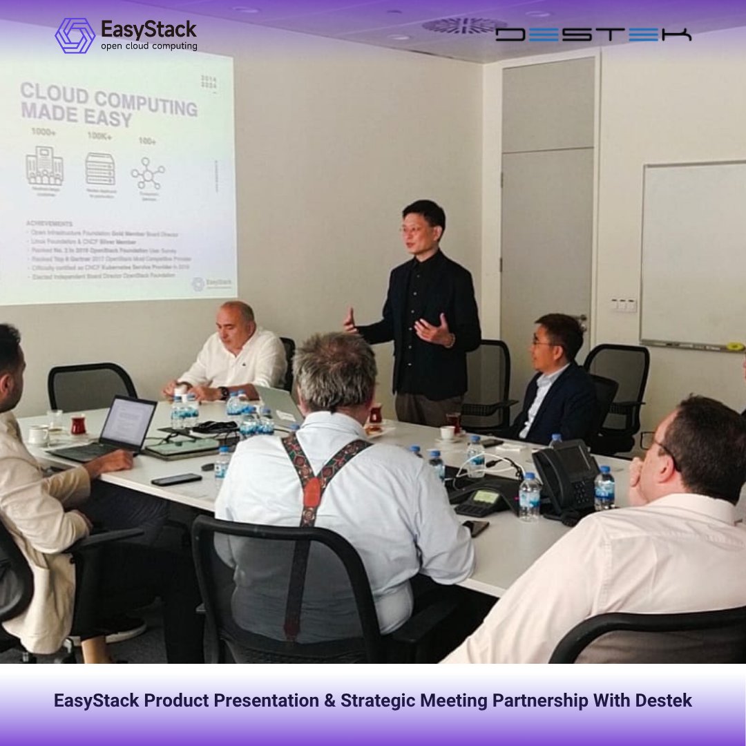 EasyStack_SG's tweet photo. EasyStack met with Turkish tech company Destek to explore a strategic partnership. Together, we aim to drive innovation in cloud infrastructure and expand into the Turkish market.
#EasyStack #destek #CloudComputing #OpenStack https://t.co/ZqOc2zaAOt