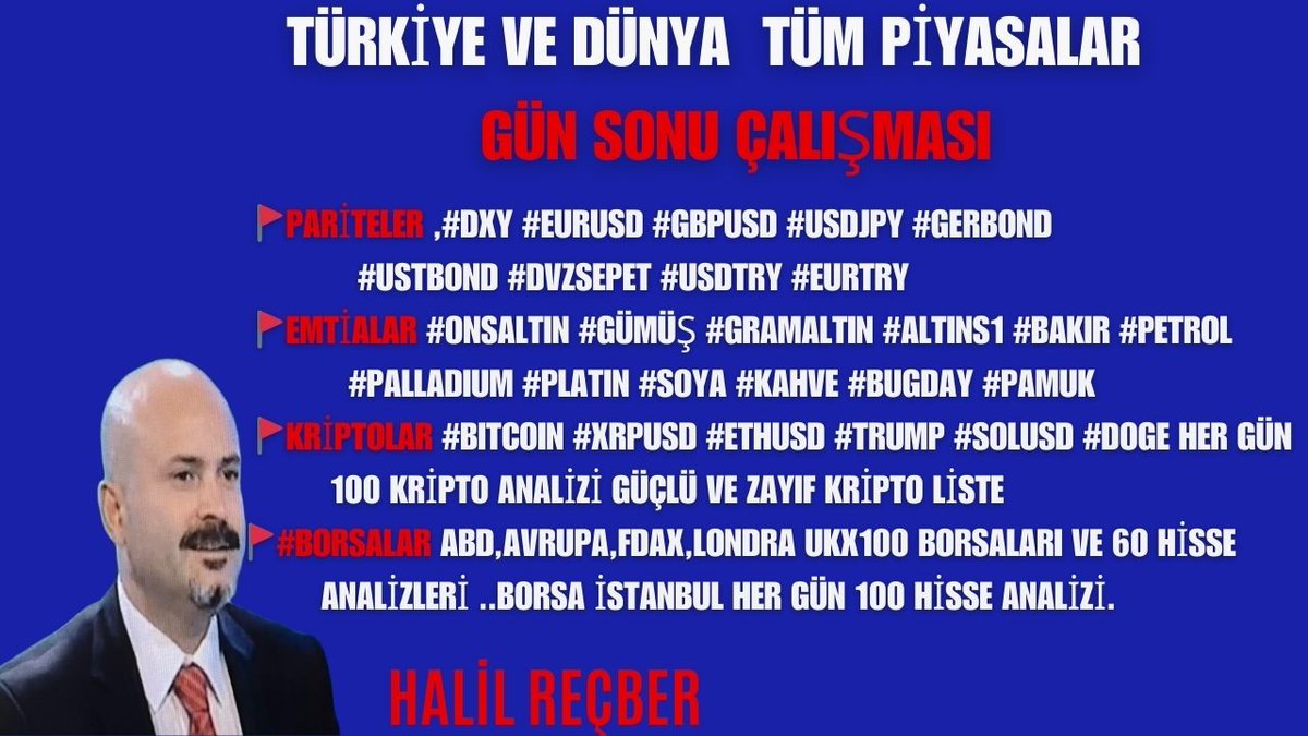 HalilRecber's tweet photo. 24 HAZİRAN SALI SABAH ÇALIŞMASI SAAT 09:00 Eğitim grubumuz ile şimdi paylaşıldı. Eğitim grubumuza katılmak, 🚩Pariteler ,#DXY #EURUSD #GBPUSD #USDJPY #GERBOND #USTBOND #DVZSEPET #USDTRY #EURTRY 📷Emtialar #ONSALTIN #GÜMÜŞ #GRAMALTIN #ALTINS1 #BAKIR #PETROL #PALLADIUM #PLATIN #SOYA #KAHVE #BUGDAY #PAMUK 📷#BITCOIN #XRPUSD #ETHUSD #TRUMP #SOLUSD #DOGE HER GÜN 100 Kripto analizi güçlü ve zayıf kripto listesi. 📷#BorsalarSabah saat 08:00-10:00 Gün ortası saat 14:00-15:00 Akşamı saat 18:00-21:00 📷📷GÜN İÇİNDE ÖNEMLİ ZAMANLARDA EKSTRA 3-4-5 DAKİKALIK HAP YORUMLAR📷📷 https://t.co/MUPyQJyLMB 📷 🚩🚩✅✅