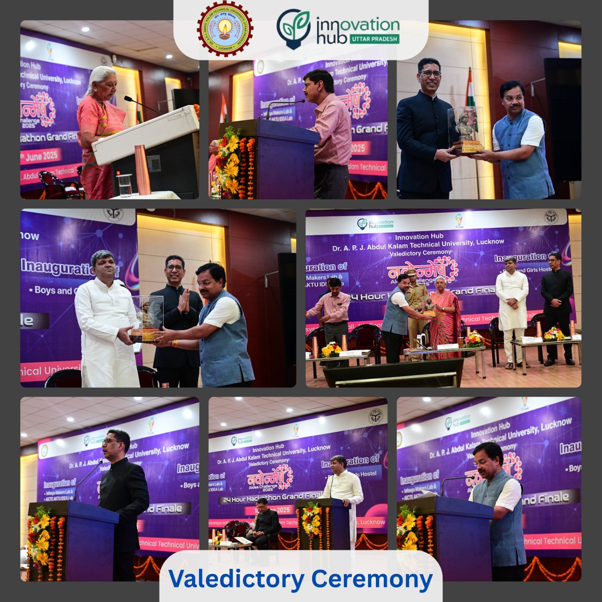 #Navonmesh2025 #24HourHackathon @AIdeaChallenge
What a phenomenal showcase of innovation, creativity, and resilience!!
Top 50 shortlisted from 300+ Teams of 100+ #Institutions of <a href="/AKTU_Lucknow/">AKTU</a> 
Top-6 rewarded with Cash Prize by Honorable <a href="/GovernorofUp/">Governor of Uttar Pradesh</a>