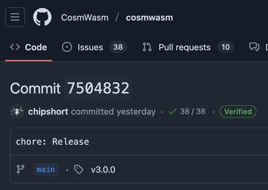 CosmWasm 3 – codename "dead"