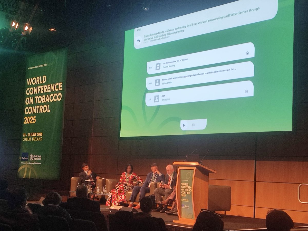 Economics for Health (formerly Tobacconomics) (@econforhealth) on Twitter photo We are excited to be back at <a href="/WCTC_official/">World Conference on Tobacco Control</a> w/partners in #Dublin 🌍
Yesterday, we presented on illicit #cigarettes & #tobacco farming, sharing recommendations to strengthen #tobaccocontrol 📈
We look forward to continuing to discuss key topics w/colleagues in the next 2️⃣ days! We are excited to be back at <a href="/WCTC_official/">World Conference on Tobacco Control</a> w/partners in #Dublin 🌍
Yesterday, we presented on illicit #cigarettes & #tobacco farming, sharing recommendations to strengthen #tobaccocontrol 📈
We look forward to continuing to discuss key topics w/colleagues in the next 2️⃣ days!