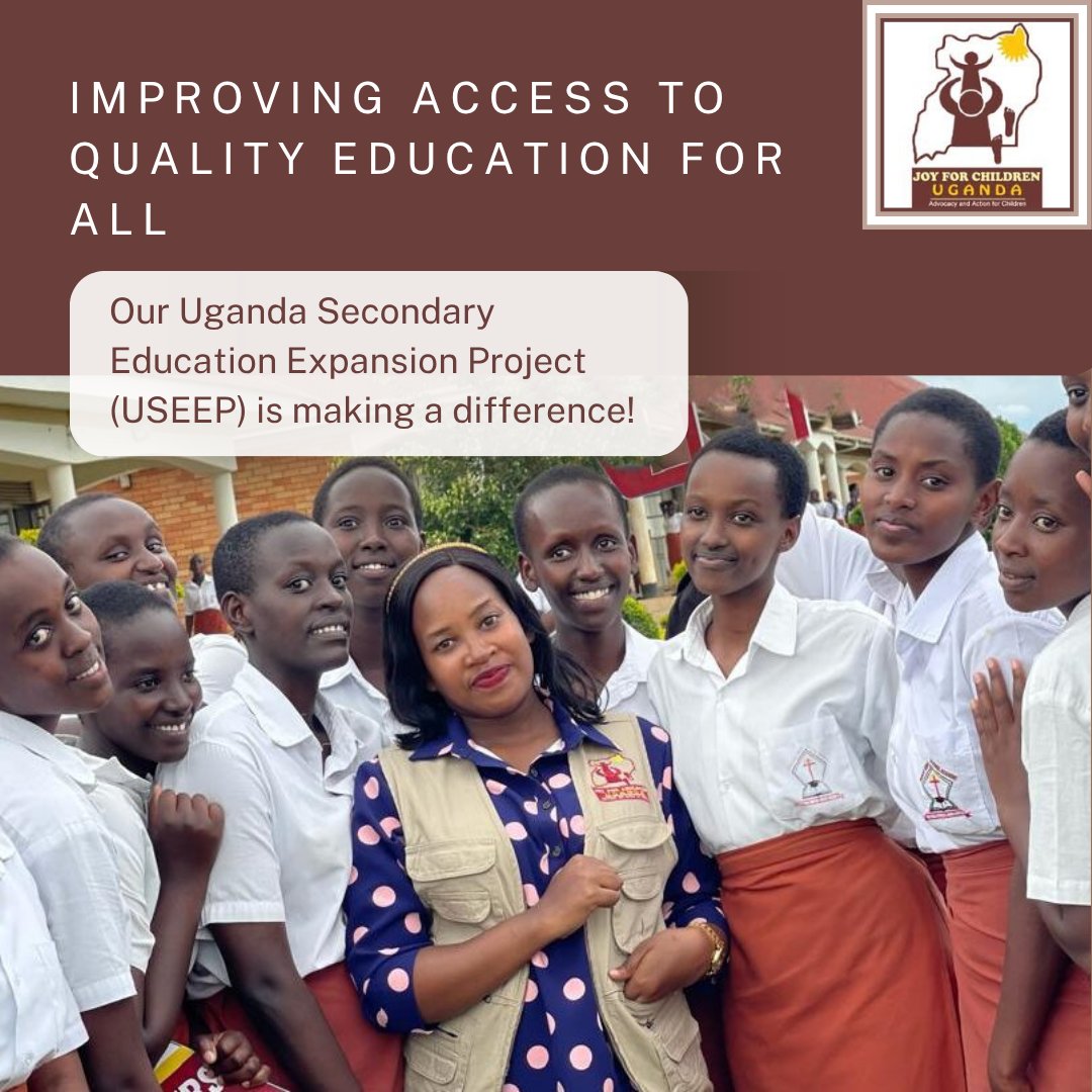 JOYFORCHILDREN's tweet photo. JFCU’s USEEP project expands access to quality education & strengthens how schools respond to violence. Every child deserves a safe place to learn. Visit our site to learn more! #USEEP #ChildProtection #ChildRights @EducateUG @TeachForAll @HumanRightsHR https://t.co/gum3GcLL3l