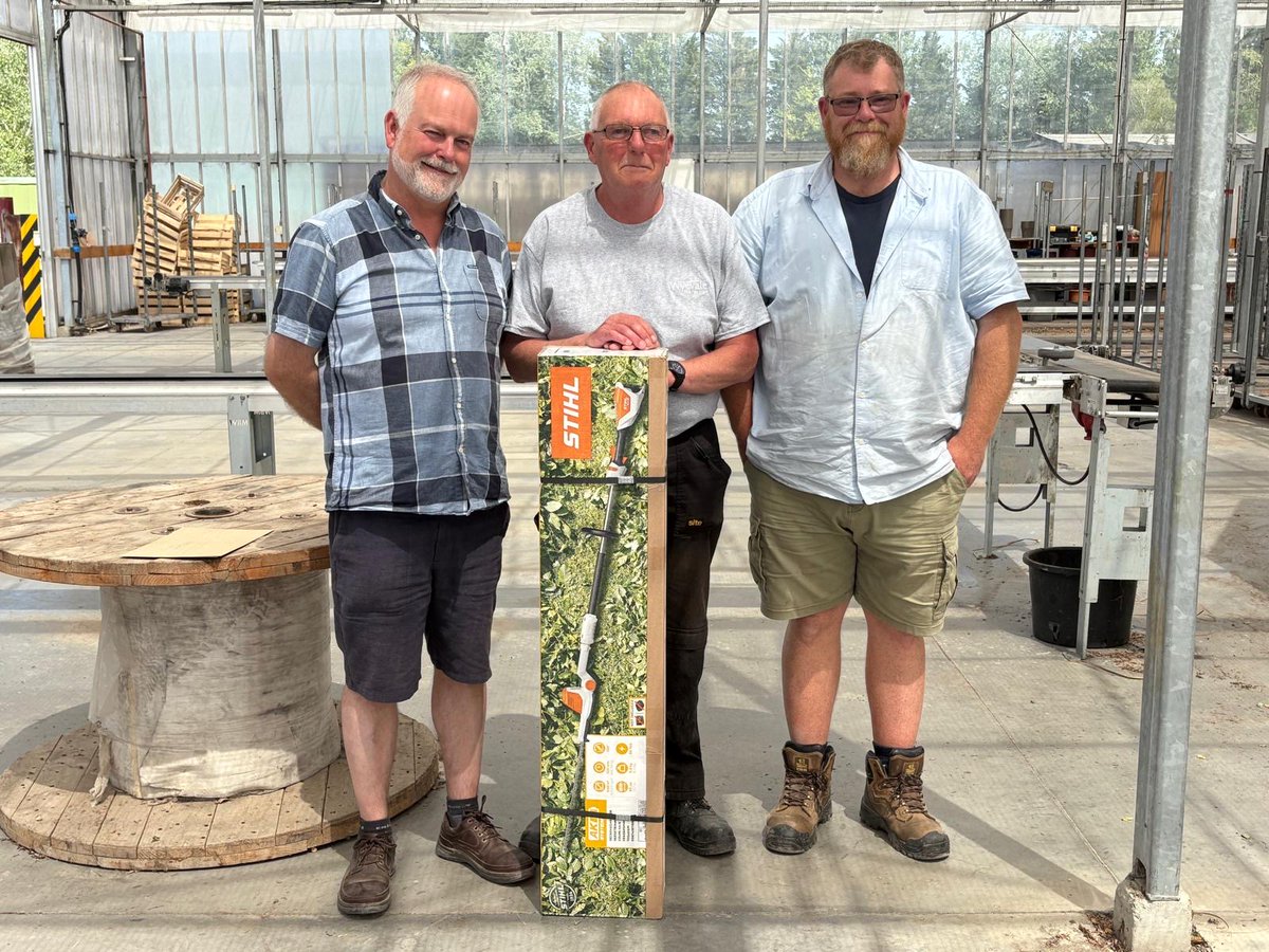 We recently celebrated the long service of our wonderful Irrigation Team Leader, Steve pictured centre with our MD Andy (left) and our Technical Manager Justin, who presented a gift to mark his longevity &amp; commitment. He has been with us for 25 years. Congrats and thank you!