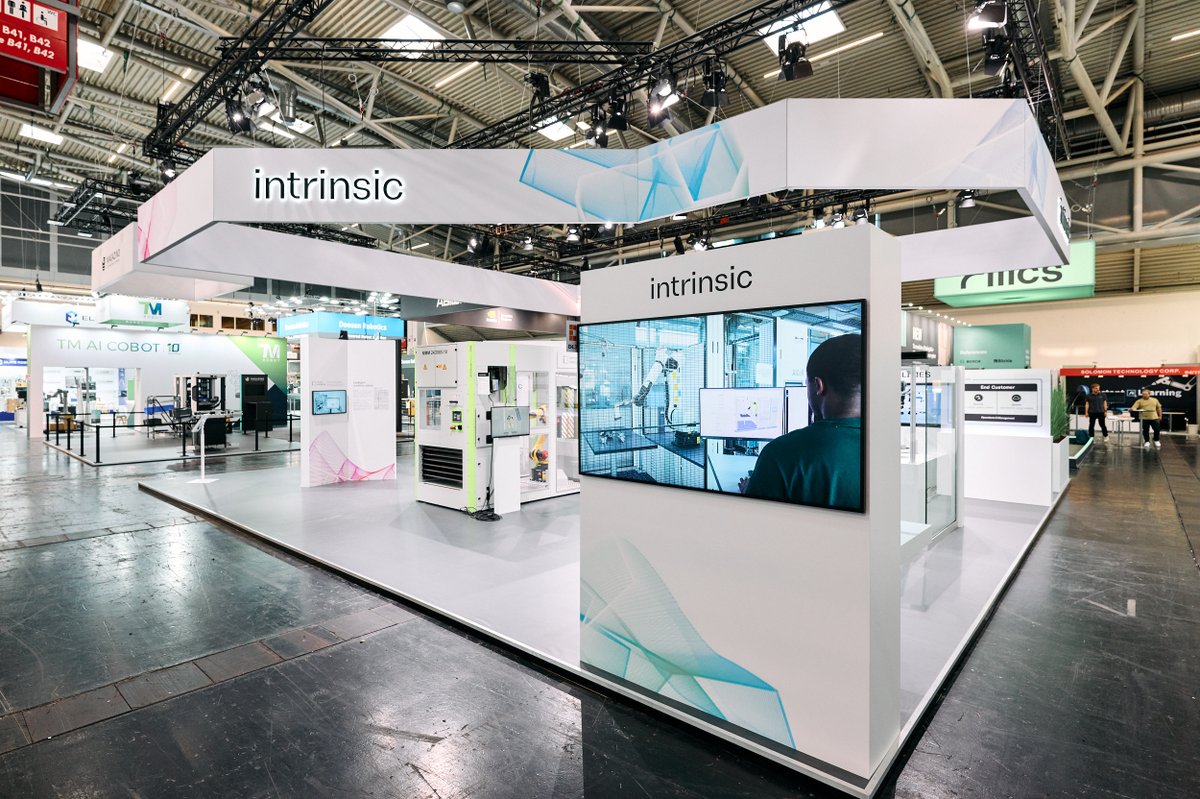 Intrinsic (@intrinsicai) on Twitter photo We look forward to seeing you at #Automatica2025 (Hall B4, Stand 310) We look forward to seeing you at #Automatica2025 (Hall B4, Stand 310)