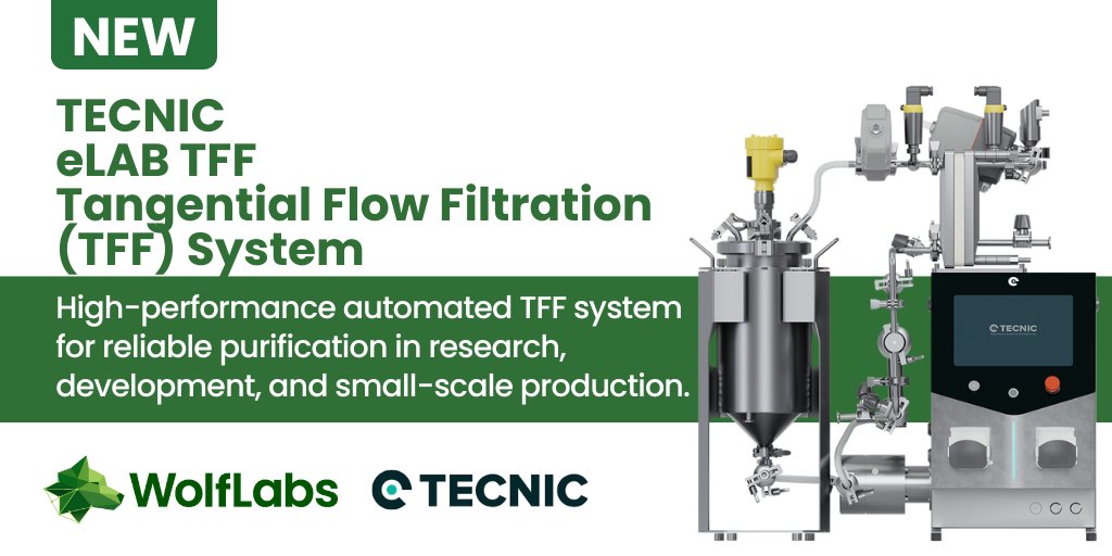wolflabsuk's tweet image. New! TECNIC eLAB TFF System – efficient, automated filtration for bioprocessing labs.
✔️ High capacity
✔️ PLC automation
✔️ Compact & GMP-compliant
🔗 wolflabs.co.uk/laboratory-equ…
#TFF #Bioprocessing #LabEquipment #Filtration #WolfLabs