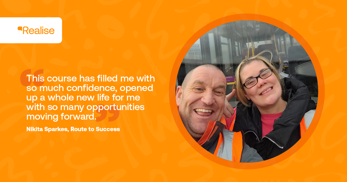 Meet Nikita, she took a chance on the Route to Success bus driving course, and it changed everything! 🚌

✨ Thinking about a new direction in life? Start with Nikita’s journey.

📖 Read her case study here 👉 go.realise.training/3ZKHCzT

#BusDriving #WomenInTransport #CareerChange