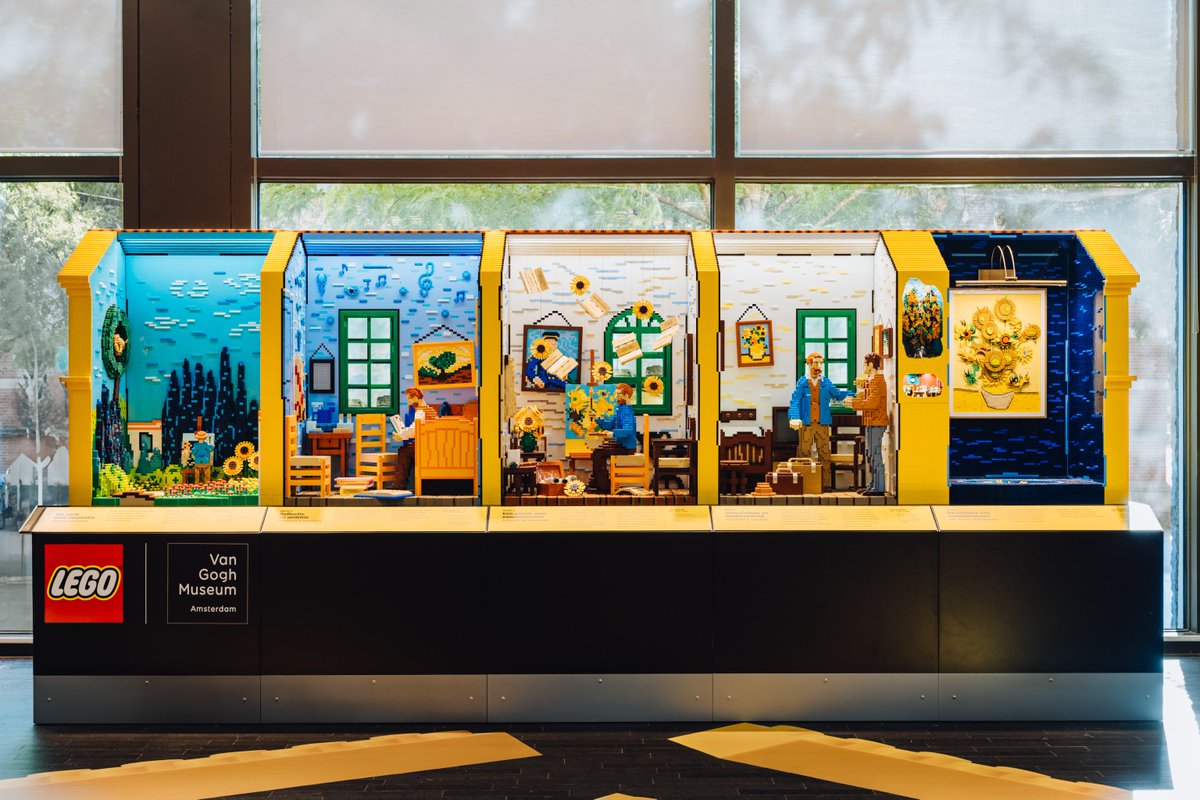 Van Gogh’s Yellow House as LEGO bricks!  Explore The LEGO Yellow House, a celebration of van Gogh’s Sunflowers journey, told through an impressive LEGO brick exhibit. Exclusively at our Museum until 28 September. 
More info: ow.ly/Iyh650WeFTP