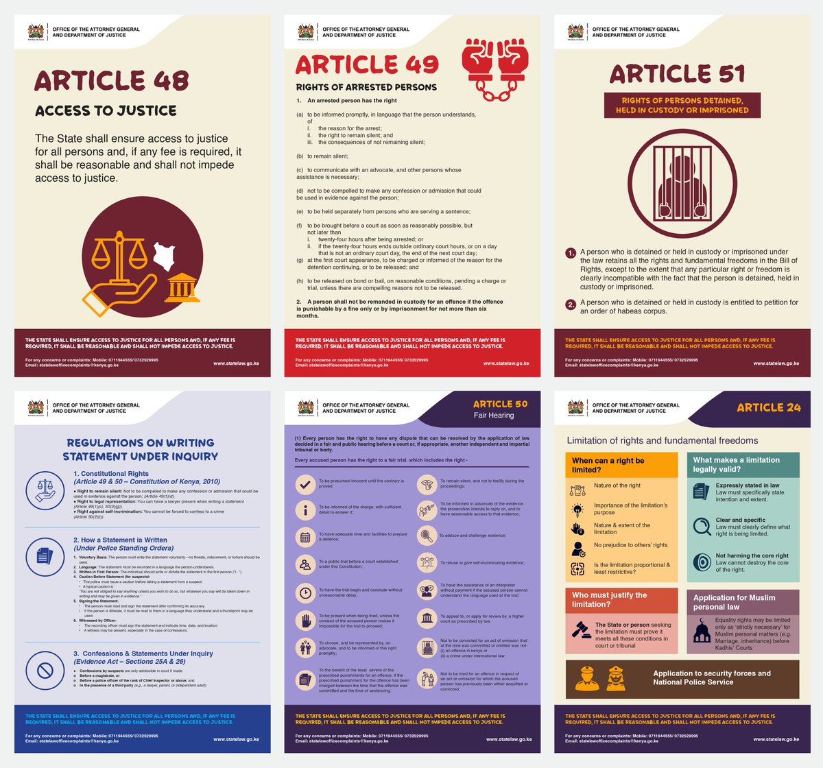 SchoolofLawKE's tweet photo. Do you know your rights for access to justice? Here is a snippet.

#Accesstojustice
#Article48
#Article49
#Article51
#Article50
#Article24 https://t.co/kYcv0fZK5u