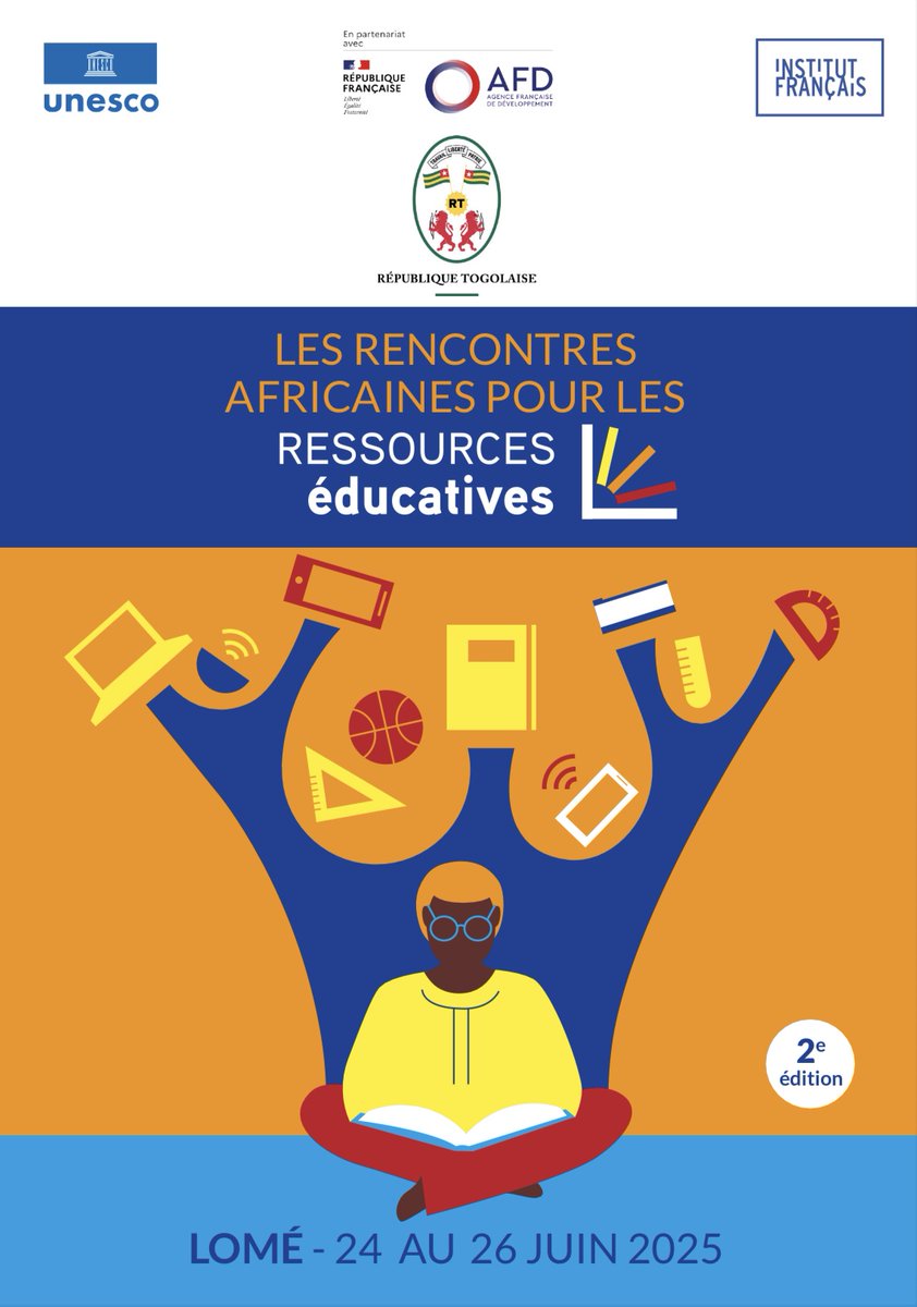 🌍 𝗖’𝗲𝘀𝘁 𝗽𝗮𝗿𝘁𝗶 𝗽𝗼𝘂𝗿 𝗹𝗲𝘀 𝗥𝗔𝗥𝗘 𝟮𝟬𝟮𝟱 𝗮̀ 𝗟𝗼𝗺𝗲́!
Pendant trois jours, les acteurs de l’éducation venus de 13 pays d’Afrique subsaharienne se réunissent pour repenser les ressources éducatives et partager leurs expériences 📚🤝
👉 Le programme est