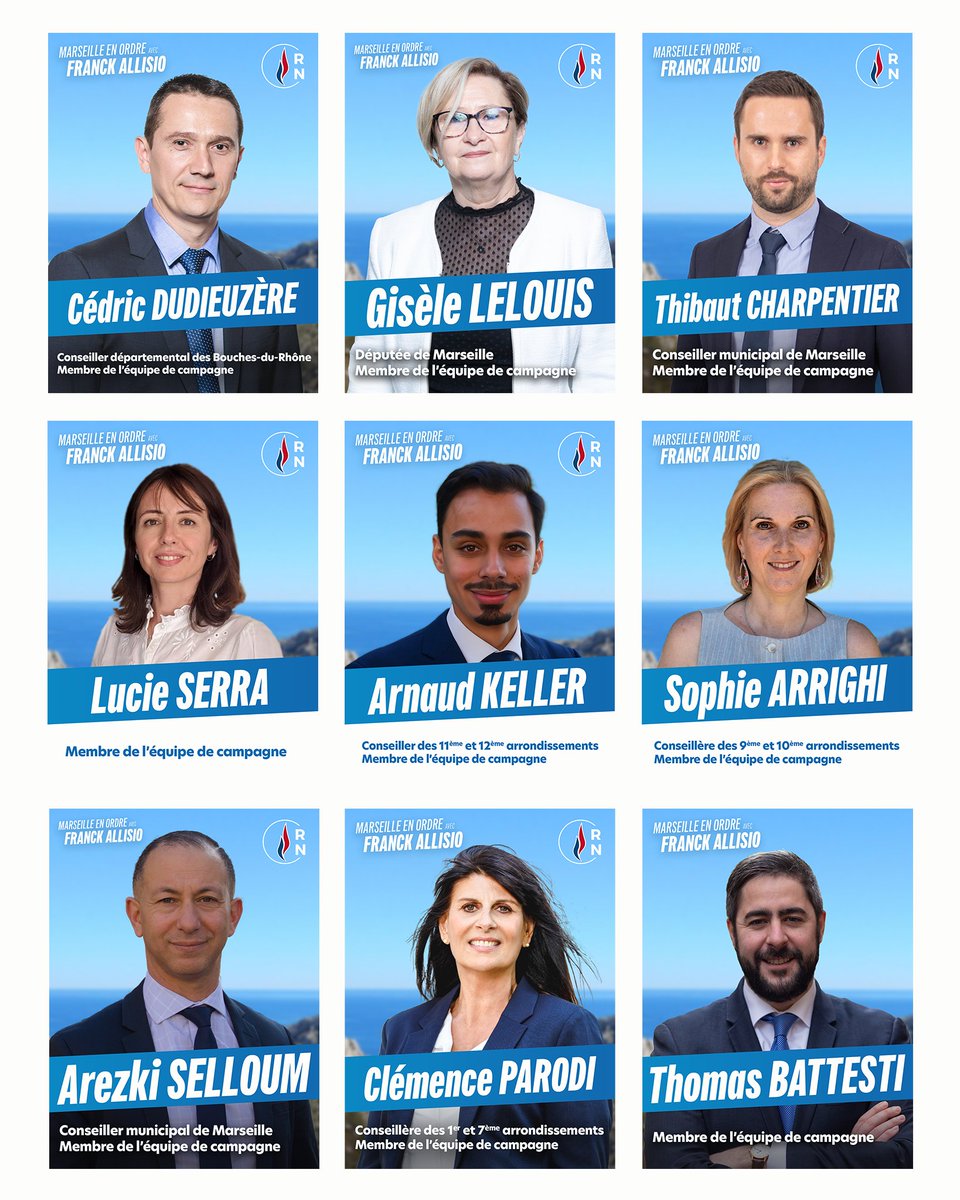 🔴 Un équipe aux profils divers, compétente et déterminée pour remettre Marseille en ordre !