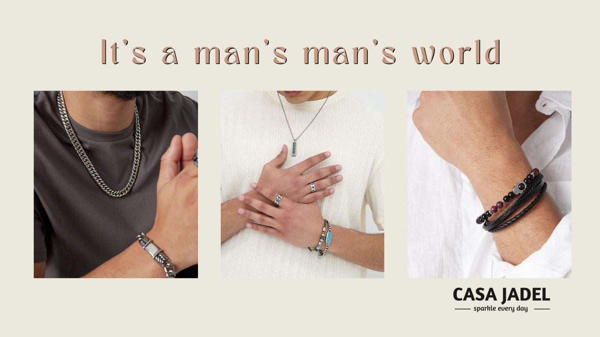 CasaJadel's tweet photo. 🌍 Terwijl wereldleiders schitteren op de #NAVOtop, kunnen de mannen thuis ook een statement maken.
Ontdek de kracht van stijl met onze nieuwe collectie #herensieraden

👉https://t.co/Kk0ZMTAvPb

#mannensieraden Qatar #MIGA #Humberto https://t.co/sN70W5uJGo