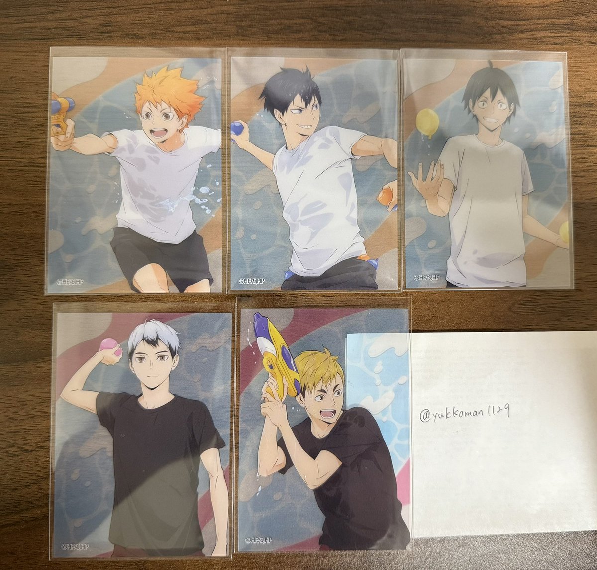 【交換】ハイキュー クリアカード 水遊び

【譲】
日向,影山,山口,北,宮侑

【求】
宮治

郵送or都内,川崎,横浜手渡し(日程合えば)
1点からでも構いません。