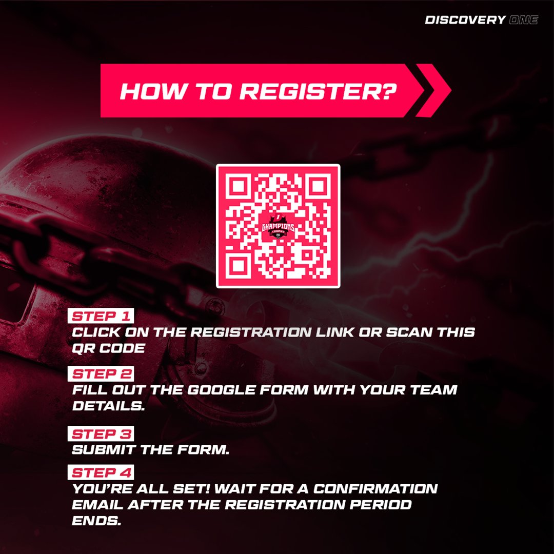 discoveryonebd's tweet photo. Register now for D1 Champions Trophy: PUBG Mobile!
BDT 50,000 PRIZE POOL OPEN FOR ALL SQUADS !
Fight the best. Win the rest.
Nationwide eligibility
Slots are limited, Register NOW: https://t.co/4m3thEwZ1K
#D1ChampionsTrophy #PUBGMobile #EsportsBD #PUBGMOBILE #DiscoveryOne https://t.co/jlPlaRa46h