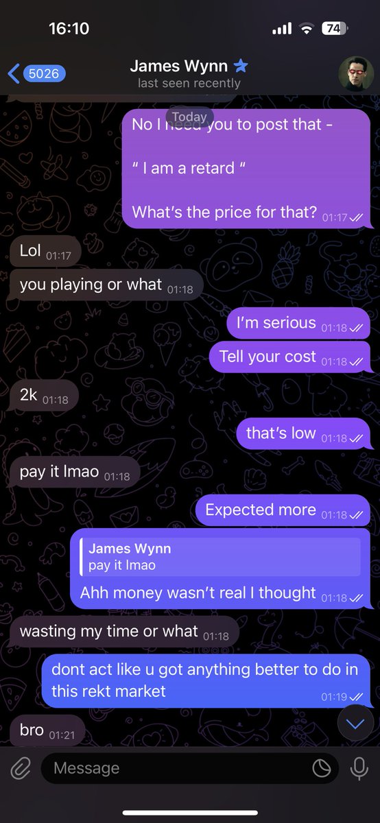 Abacus Market Trader π (@abacusmrktrader) on Twitter photo Thatβs his real value <a href="/JamesWynnReal/">James Wynn</a> for you! Heβs just a retard whoβs broke pretending to be a big shot but you know what? Ignore such retards and trust yourself , Crypto isnβt easy for sure but it offers a lot of money and opportunities for those who grind hard and wait for the Thatβs his real value <a href="/JamesWynnReal/">James Wynn</a> for you! Heβs just a retard whoβs broke pretending to be a big shot but you know what? Ignore such retards and trust yourself , Crypto isnβt easy for sure but it offers a lot of money and opportunities for those who grind hard and wait for the