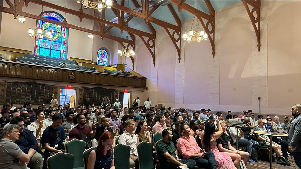 Danny Thompson (@dthompsondev) on Twitter photo Last night was INCREDIBLE!
1. A Night of AI was a huge success, very happy about that
2. The community truly showed up, online and In person!
3. I got phenomenal feedback on my MCP talk yesterday
4. Randall, in the last photo, found out he landed a job on the way to the meetup! Last night was INCREDIBLE!
1. A Night of AI was a huge success, very happy about that
2. The community truly showed up, online and In person!
3. I got phenomenal feedback on my MCP talk yesterday
4. Randall, in the last photo, found out he landed a job on the way to the meetup!