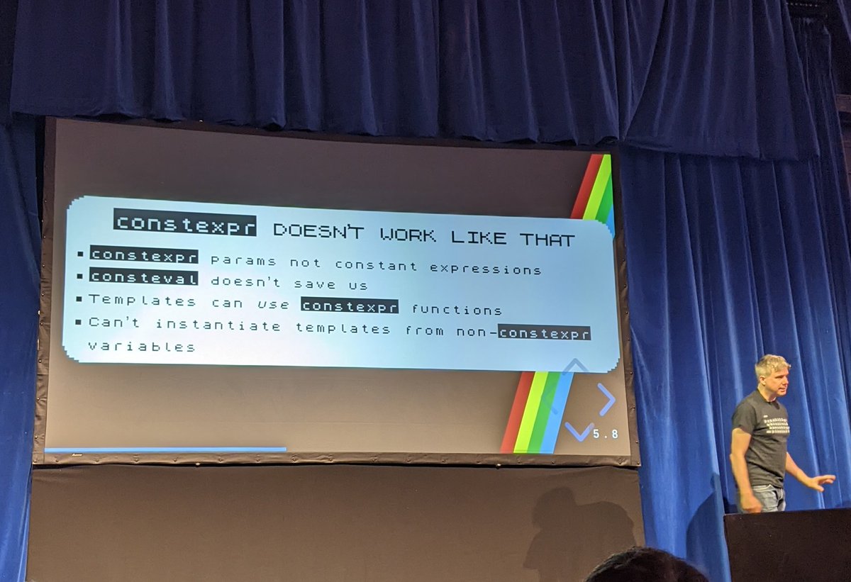 theirix's tweet image. A great developer conference should include a retro computing talk. Matt Godbolt is speaking on ZX Spectrum emulation using ultra-modern C++ at #cpponsea 2025!