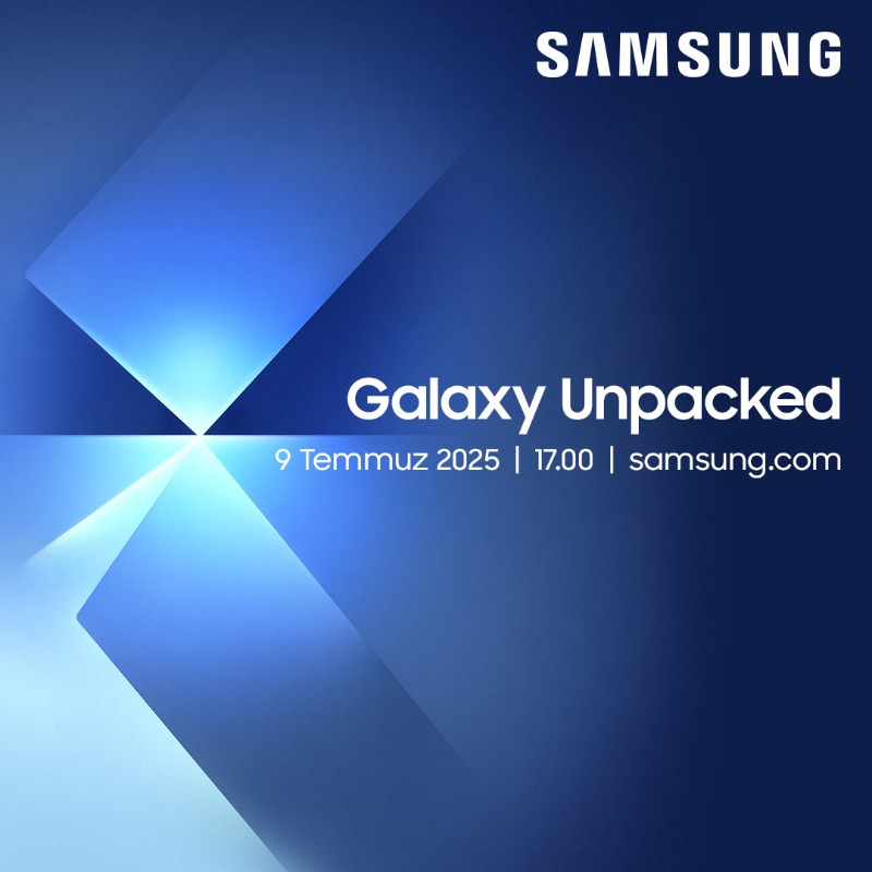 SamsungTurkiye's tweet photo. Yeni Galaxy Z Serisi’ni keşfetmek için sizleri 9 Temmuz saat 17.00’de Galaxy Unpacked canlı yayına bekliyoruz!