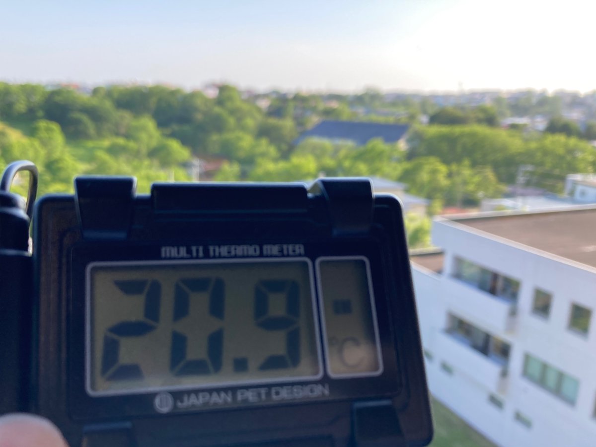 現在の気温です（お昼に測り忘れ）
#北海道教育大学釧路校
#日本で一番涼しい国立大学