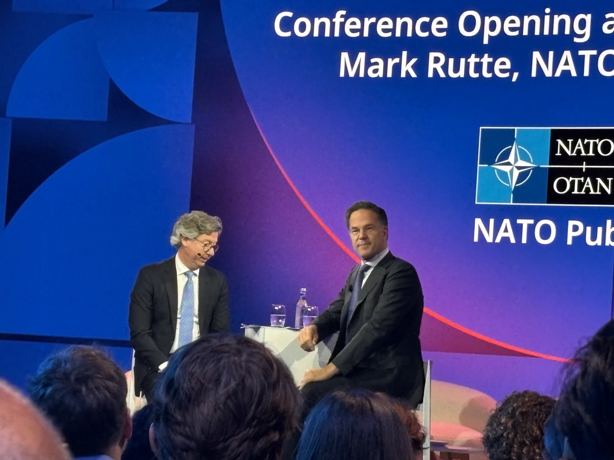 Olger van Dijk (@olgervandijk) on Twitter photo Bij de conferentie opening van de NAVO-top met Mark Rutte en zo dadelijk <a href="/MinPres/">Dick Schoof</a>! Het lijkt een historische top te worden. Duidelijke afspraken met alle 32 bondgenoten over hogere defensie-uitgaven. <a href="/2eKamertweets/">Tweede Kamer</a> #NAVO-top Bij de conferentie opening van de NAVO-top met Mark Rutte en zo dadelijk <a href="/MinPres/">Dick Schoof</a>! Het lijkt een historische top te worden. Duidelijke afspraken met alle 32 bondgenoten over hogere defensie-uitgaven. <a href="/2eKamertweets/">Tweede Kamer</a> #NAVO-top
