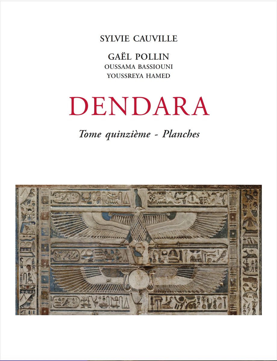 From our colleagues at IFAO, plates from the pronaos of the Temple of Hathor at Dendera:

Le temple de Dendara XV: Planches (Sylvie Cauville, Gaël Pollin, Oussama Bassiouni, Youssreya Hamed)

It's a big file at 483MB

ifao.egnet.net/publications/c…