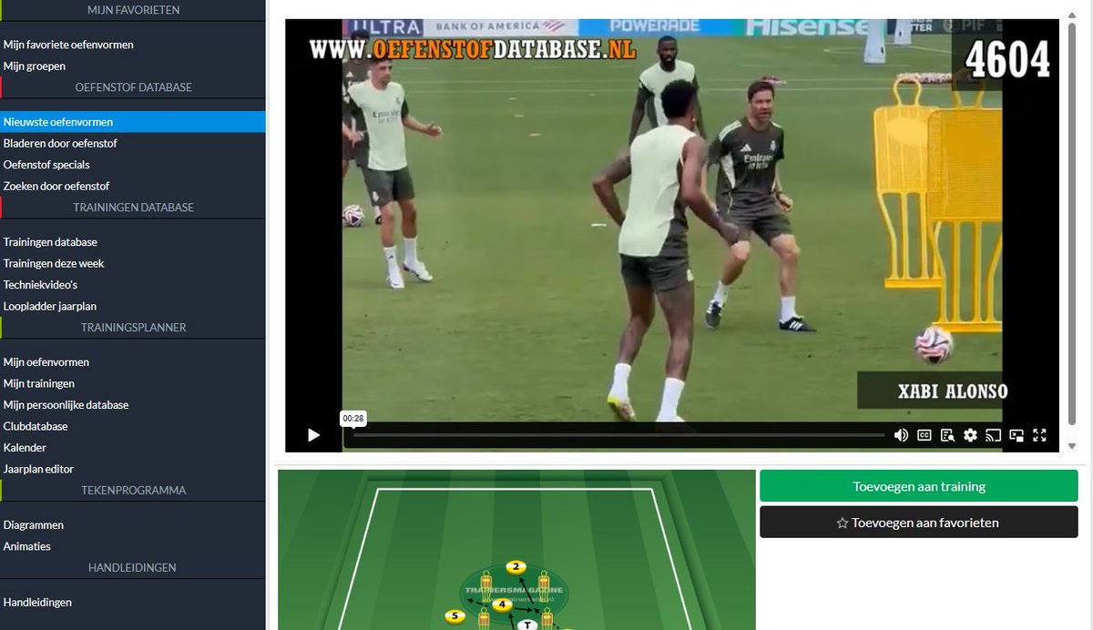 Passvorm om bijvoorbeeld rotaties te trainen van de training van Xabi Alonso bij Real Madrid. Video &amp; uitleg: oefenstofdatabase.nl/?page=exercise…