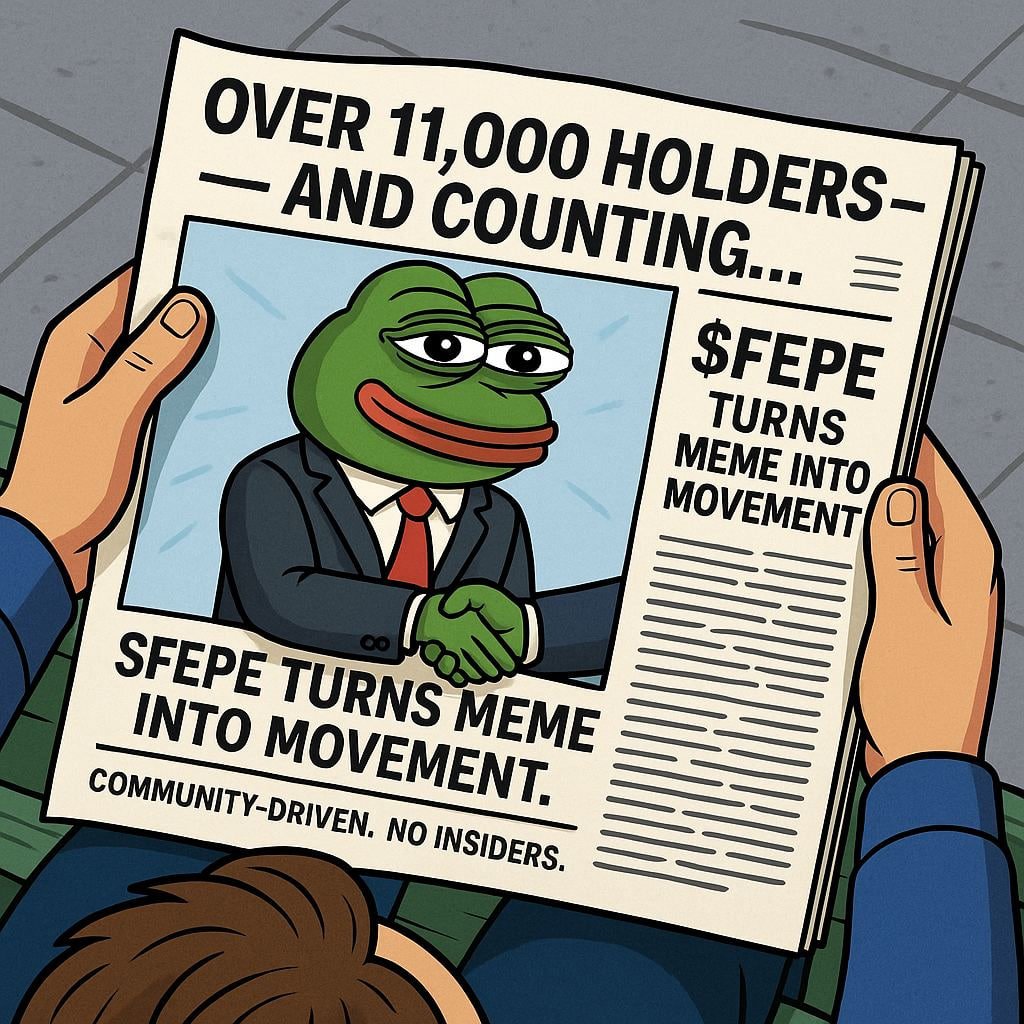 We’re not selling a dream.
We’re minting reality. 
11K+ #holders in 💰

👉 Buy now: fepestats.com/3JzrYX6L?utm_s…