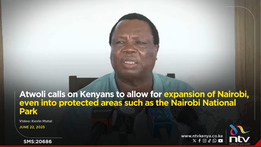 It's deeply concerning when a 70-something year old, in his sunset years,who has benefited from 🇰🇪's workers &amp; heritage — calls for Nairobi National Park to be destroyed for short-term gain.

World-class cities protect their green spaces — they don’t destroy them.

True legacy is