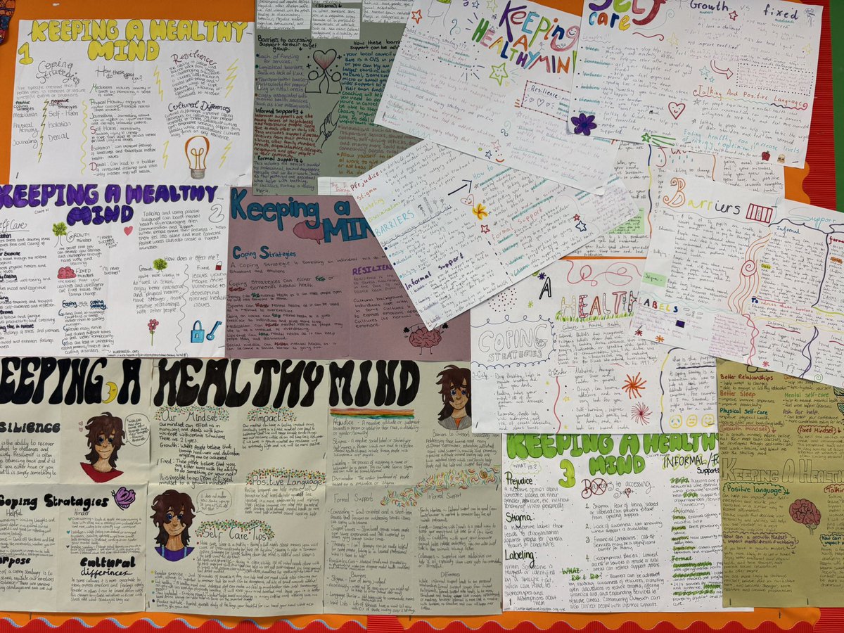New S4 MHWB posters.  Great job and some brilliant info on how to keep a healthy mind.  😄<a href="/sqanews/">SQA</a> <a href="/AuchmutyHS/">Auchmuty High School</a> #MentalHealthAwareness