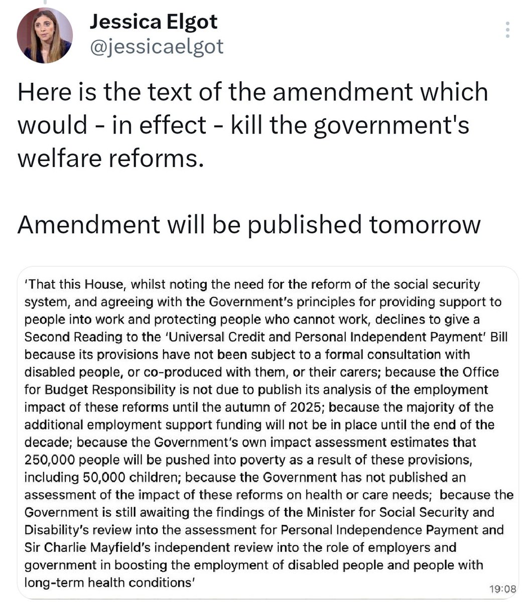 Danny McCafferty (@dmccafferty49) on Twitter photo I wonder how many of the 37 British Labour MPs in Scottish Constituencies will back this amendment. So far they have obediently bowed to the Group Whip & defended Reeves & Starmer's policies whilst claiming "austerity is over"......<a href="/AnasSarwar/">Anas Sarwar</a> is very quiet on the matter. I wonder how many of the 37 British Labour MPs in Scottish Constituencies will back this amendment. So far they have obediently bowed to the Group Whip & defended Reeves & Starmer's policies whilst claiming "austerity is over"......<a href="/AnasSarwar/">Anas Sarwar</a> is very quiet on the matter.