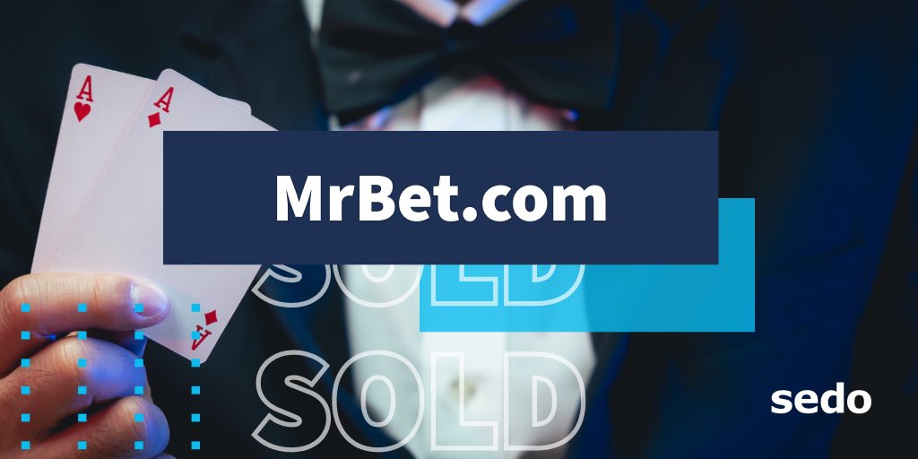 Derick_Clegg's tweet photo. Wrapped up the deal for MrBet .com! Looking forward to seeing the buyer's plans for this fantastic domain. #MrBet #domains @Sedo https://t.co/1JqCELWBbs
