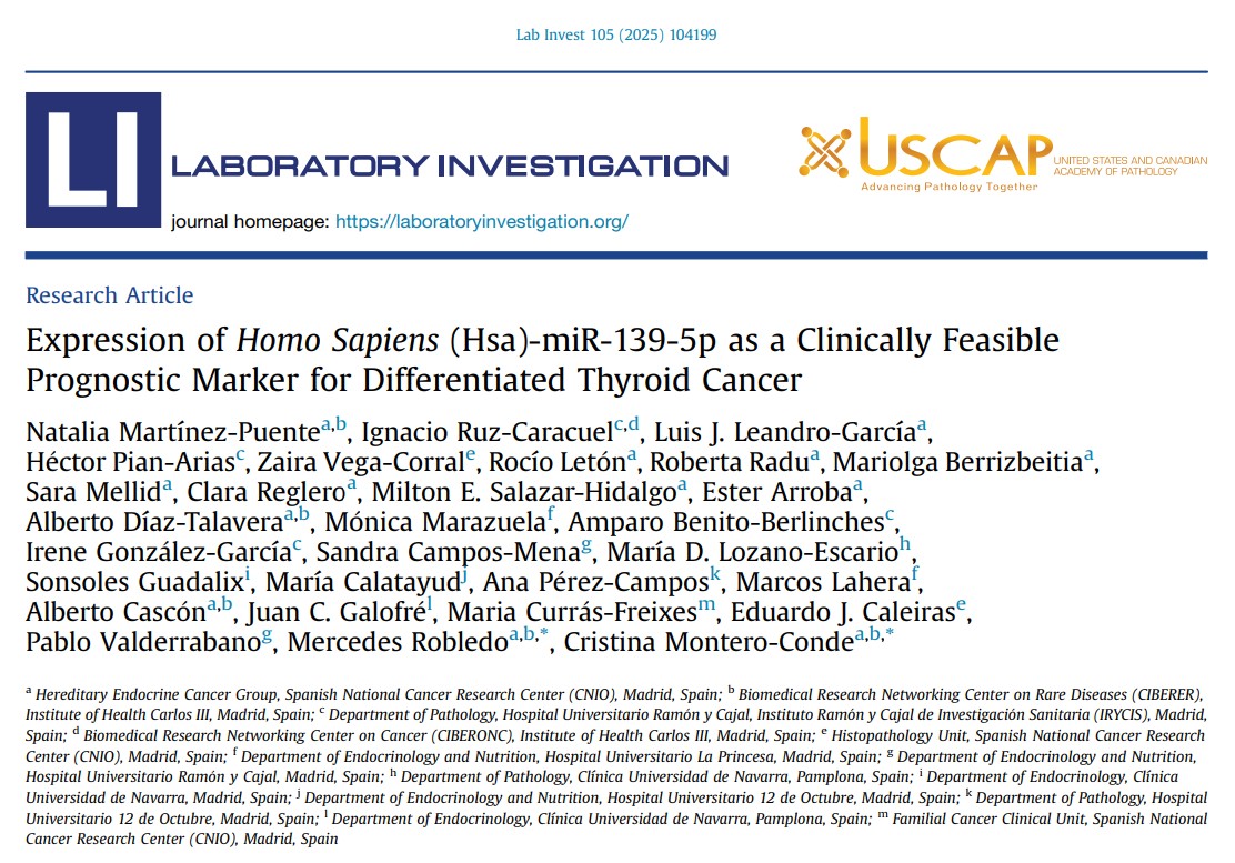 Hereditary Endocrine Cancer Group @CNIOStopCancer tweet media