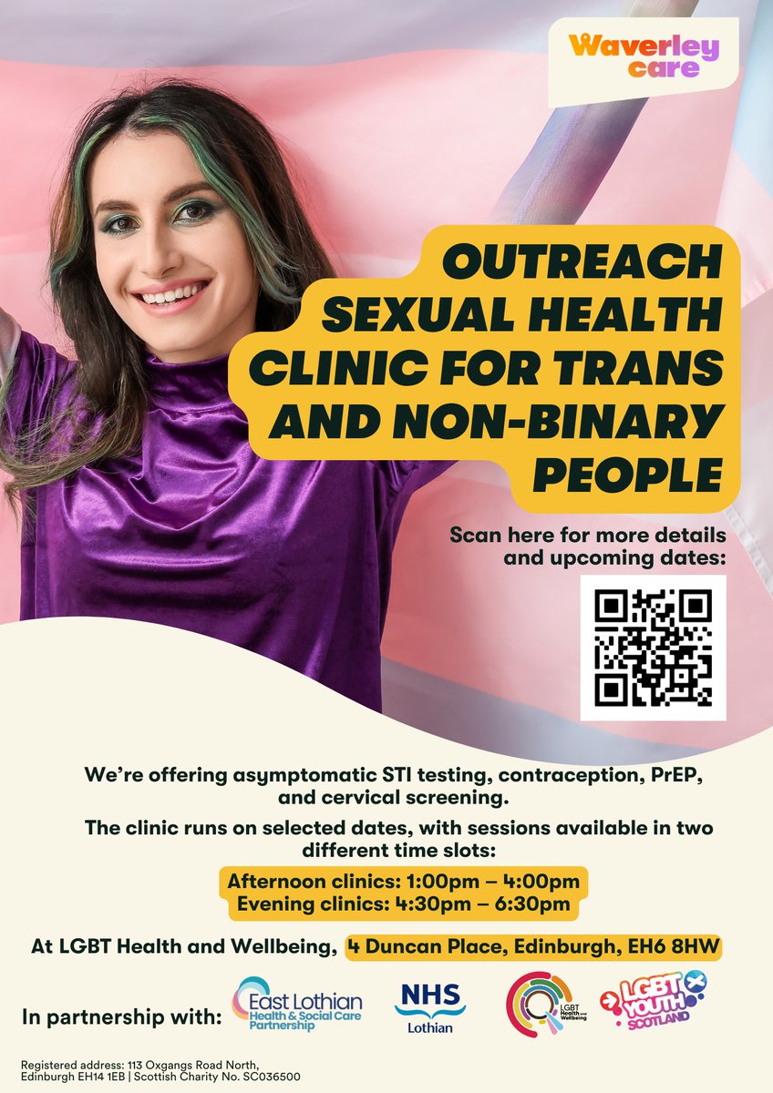 Lothian Sexual Health (@srhlothian) on Twitter photo Our outreach Trans & Non-Binary runs on selected dates <a href="/LGBTHealthy/">LGBT Health and Wellbeing</a> 4 Duncan Place, Edinburgh. For more information on clinic times go to waverleycare.org/find-a-service… Our outreach Trans & Non-Binary runs on selected dates <a href="/LGBTHealthy/">LGBT Health and Wellbeing</a> 4 Duncan Place, Edinburgh. For more information on clinic times go to waverleycare.org/find-a-service…