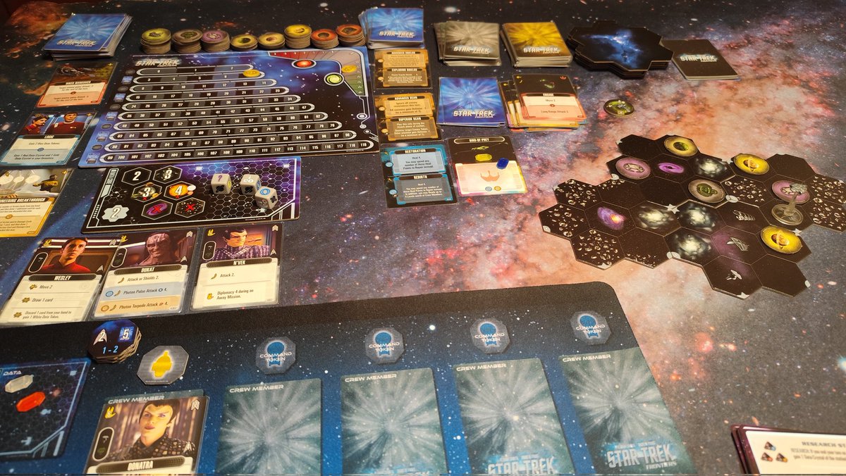 He tardado un par de días en acabar la partida pero he vuelto a reafirmar que este juego es una fucking maravilla. Tener a Riker y a Data contigo fue el inicio de una partida Solo Conquest memorable.
Mage Knight Killer? Es solo una cuestión de gustos, nada más 
#StarTrekFrontiers