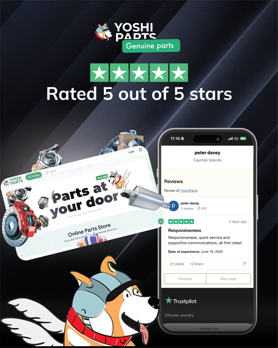 YoshiParts's tweet photo. Thank you so much for your kind review! π
We appreciate your support and look forward to assisting you again!
#SpareParts #ToyotaParts #NissanParts #GenuineParts #OemParts #YamahaParts #MazdaParts #LexusParts #InfinitiParts #HyundaiParts #KiaParts #KawasakiParts #HondaParts https://t.co/5ur5LwsZ61
