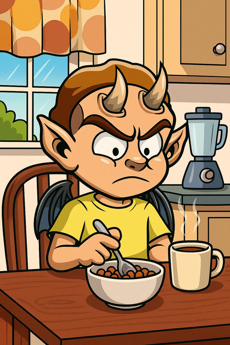 SaiyanBeats791's tweet photo. ☕️ It’s break time at work…
Time to fuel up with a solid breakfast and a strong coffee.
Even demons need a recharge. 😈🥣
#BreakfastBreak #Solana #NFTCommunity https://t.co/KZkpCzUbFK
