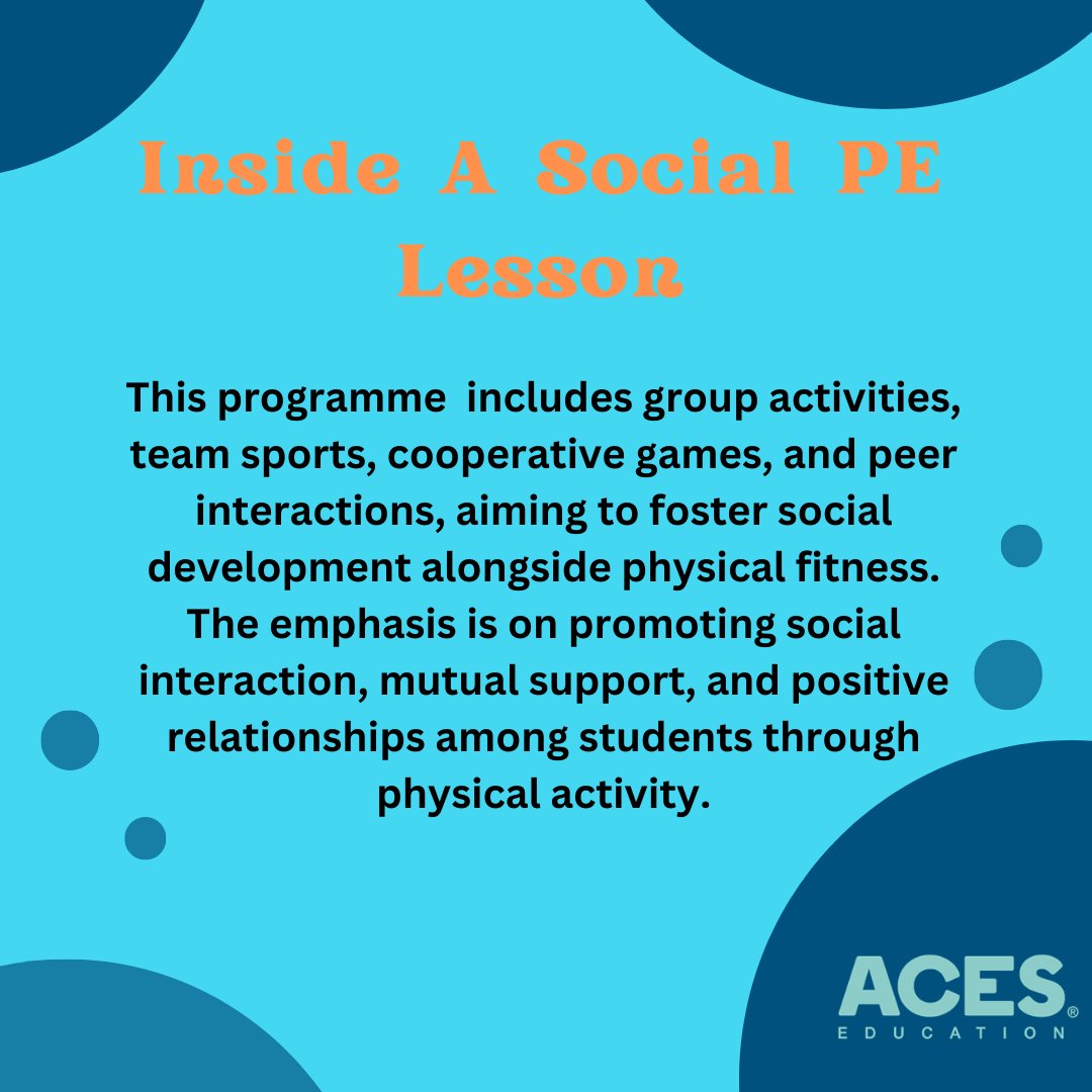 ACESport_UK's tweet photo. PE is more than fitness! πββοΈπ¬
At ACES, our Social PE lessons build teamwork, friendships & confidence through group games and activities. πͺπ€
Learn more π https://t.co/oz0bpdaxEm
#SocialPE #ACESeducation #Teamwork #PEwithPurpose https://t.co/wWkwDQU0WS